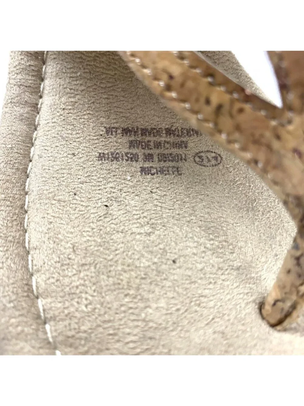 Duck Head Women's Tan Slip-On Cork Dressy Open Toe Wedge Sandals 3